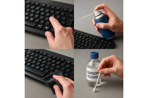 Descoperă cum să cureți tastele tastaturii în mod sigur și eficient
