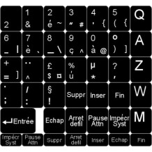 Etichete pentru tastaturi - limba franceza